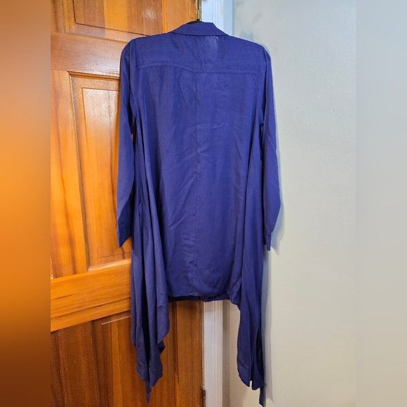 Umgee Tie Back Asymmetric Button Front Dress - Picture 5 of 11